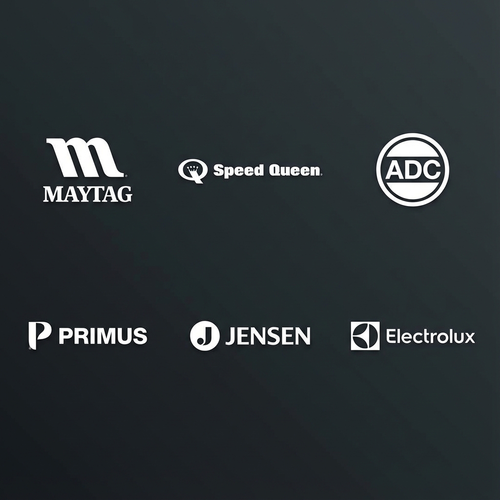 Maytag, SpeedQueen, ADC, Primus, Jensen, Electrolux